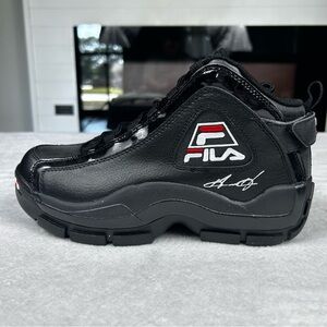 Fila Grant Hill 2 25th Anniversary Shoes Kids 6.5 Black Basketball Sneakers New